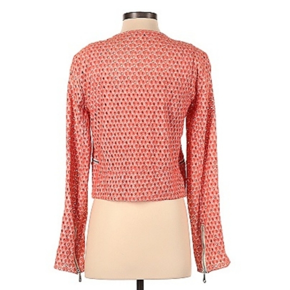 Rebecca Minkoff 100% cotton motorcycle style jacket - Picture 2 of 2